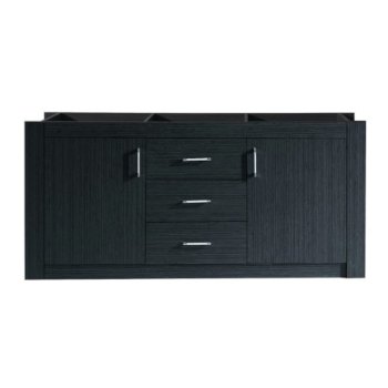 Virtu USA Tavian 60" Vanity Base Cabinet Only in Grey, 59-3/16" W x 21-11/16" D x 32-11/16" H