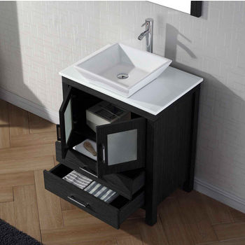 Virtu USA 28'' Dior Single Sink Bathroom Vanity Cabinet