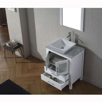 Virtu USA Dior 28" Single Sink Bathroom Vanity Set