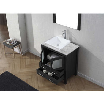 Virtu USA Dior 30" Single Sink Bathroom Vanity Set