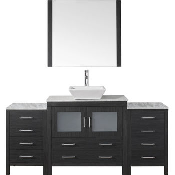 Virtu USA Dior 66" Single Sink Bathroom Vanity Set