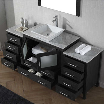 Virtu USA Dior 72" Single Bathroom Vanity Set