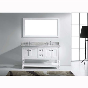 Virtu USA Julianna 60" Double Bathroom Vanity Cabinet Set