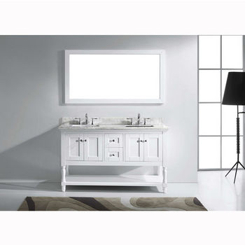 Virtu USA Julianna 60" Double Bathroom Vanity Cabinet Set