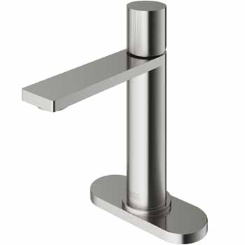 Vigo Brushed Nickel Faucet with Deck Plate Display View