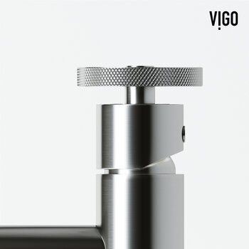 Vigo Cass Pinnacle Collection Brushed Nickel Close Up View