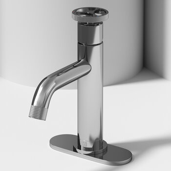 Vigo Cass Pinnacle Collection Chrome Single Handle Faucet w/ Deck Plate
