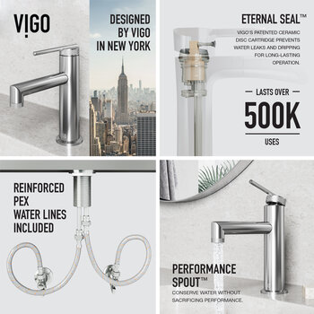 Vigo Sterling Collection Brushed Nickel Features