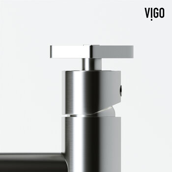 Vigo Ruxton Collection Brushed Nickel Close Up View