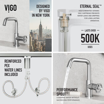 Vigo Ruxton Collection Brushed Nickel Features
