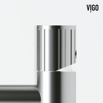 Vigo Ashford Collection Brushed Nickel Close Up View