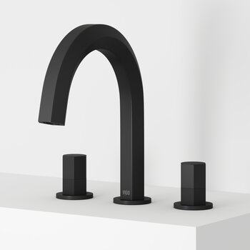 Vigo Hart Collection Matte Black 2-Handle Widespread Faucet