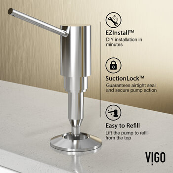 Vigo Edison Collection Chrome Soap Dispenser Info