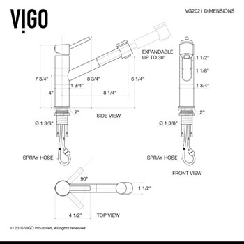 VG02021ST Product Dimensions