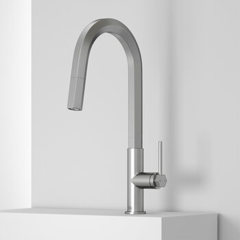 Vigo Hart Hexad Collection Stainless Steel Pull-Down Faucet