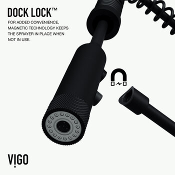 Vigo Sterling Collection Matte Black Dock Lock Info