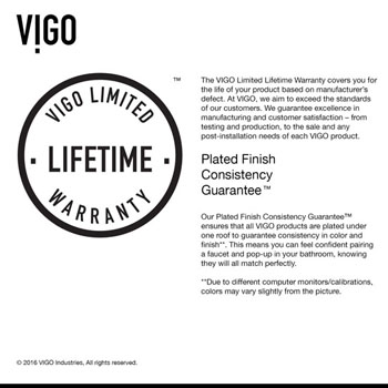 VG04013 Limited Lifetime Warranty