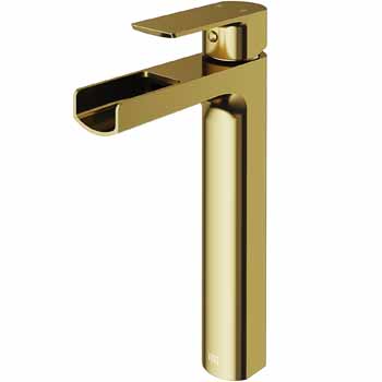 Vigo Matte Gold Faucet Display View