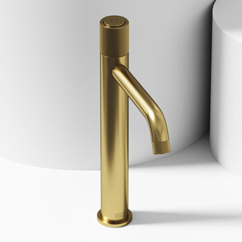 Vigo Apollo Collection Matte Brushed Gold Single Hole Vessel Faucet