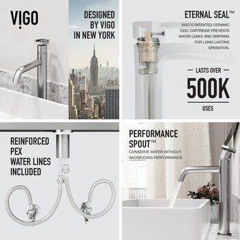 Vigo Ruxton Collection Brushed Nickel Features