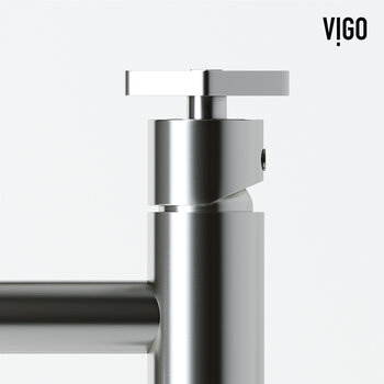 Vigo Ruxton Collection Brushed Nickel Close Up View