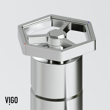 Vigo Ruxton Collection Brushed Nickel Round Handle View