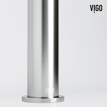 Vigo Ashford Collection Brushed Nickel Base Close Up View
