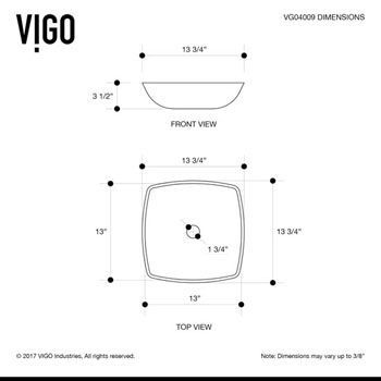 VG04009 Product Dimensions