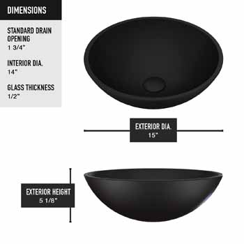 Vigo Cavalli Sink Product Dimensions