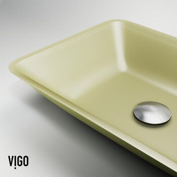 Vigo Sottlie MatteShell™ Collection Gold Close Up Angle View
