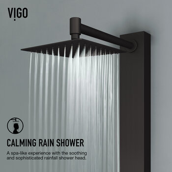 Vigo Bowery Collection Matte Black Showerhead