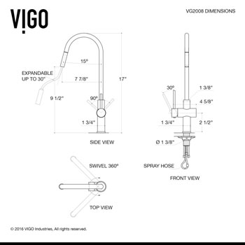30" Gramercy Set Faucet Specifications