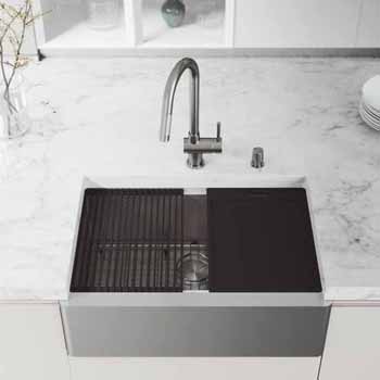 30'' Sink w/ Gramercy Faucet in Stainless Steel