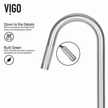 Gramercy Faucet in Stainless Steel Features 3