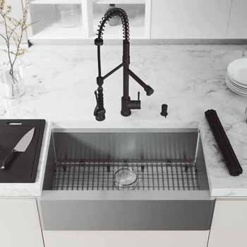 33'' Sink w/ Zurich Faucet in Matte Black