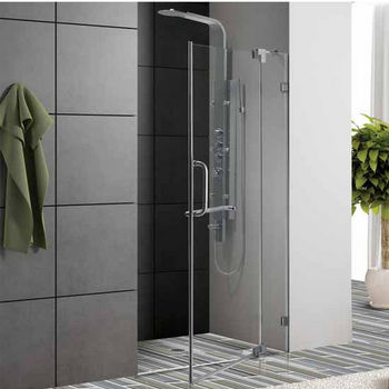 Vigo 36-Inch Frameless Shower Door