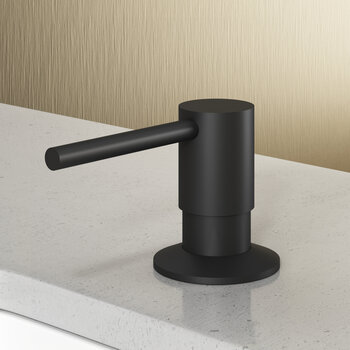 Vigo Bolton Collection Matte Black 360-Degree Swivel Soap Dispenser