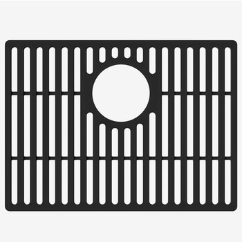 Vigo 19'' Silicone Protective Bottom Grid For Single Basin Sink in Matte Black, Product View