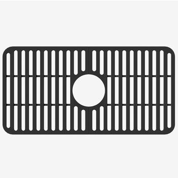Vigo 25'' Silicone Protective Bottom Grid For Single Basin Sink in Matte Black, Product View