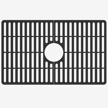 Vigo 27'' Silicone Protective Bottom Grid For Single Basin Sink in Matte Black, Product View