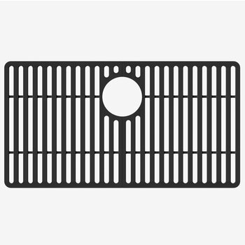 Vigo 28'' Silicone Protective Bottom Grid For Single Basin Sink in Matte Black, Product View