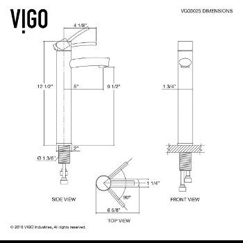 VGT1212 Faucet Specification