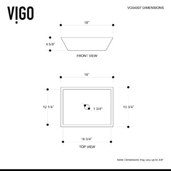 Vigo Sink Dimensions