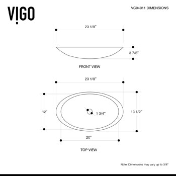 Vigo Sink Dimensions