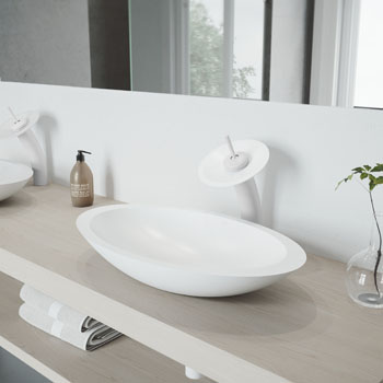 Vigo Sink with Waterfall Faucet Lifestyle View 2
