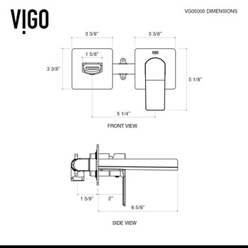 VGT983 Faucet Specifications Faucet Specifications