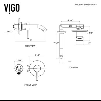 VGT995 Faucet Specifications