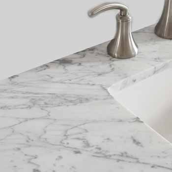 Florence 30 W Single Sink Vanity Set With Carrara White Marble Countertop By Vinnova Kitchensource Com