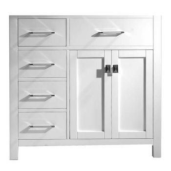 Bathroom Vanities 36 Caroline Parkway Single Bathroom Vanity With Left Or Right Drawers In Multiple Finishes By Virtu Kitchensource Com