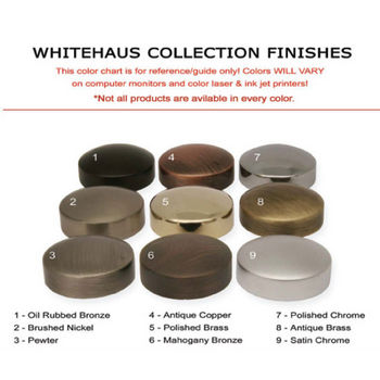 Whitehaus Available Finishes